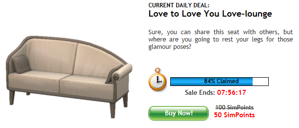 The Sims 3 Daily Deal - 19th august 2011